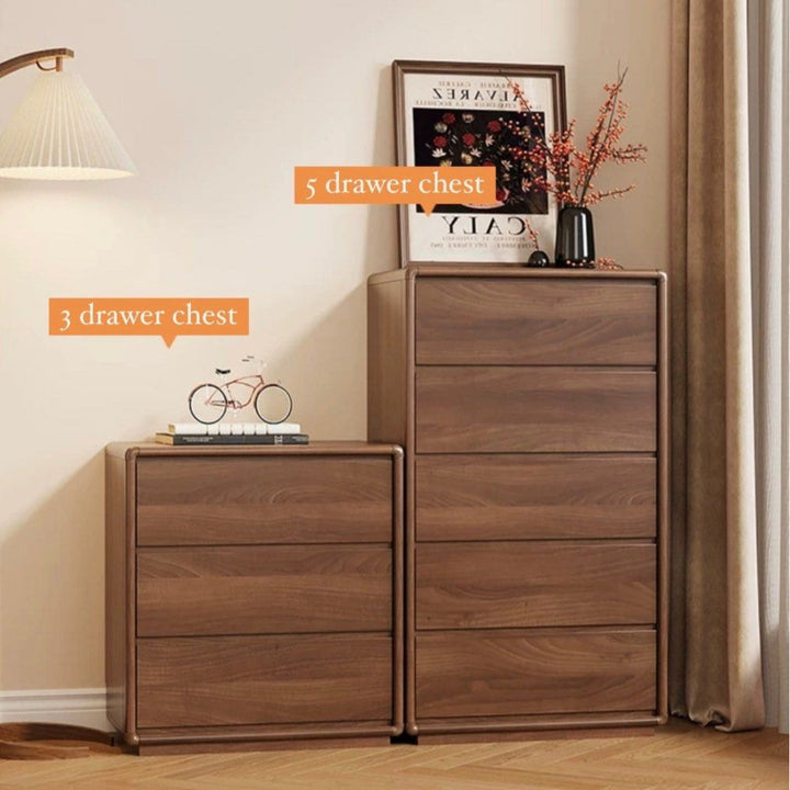MUNDI Rustic Walnut Chest Of Drawers' - Radical Homes Singapore