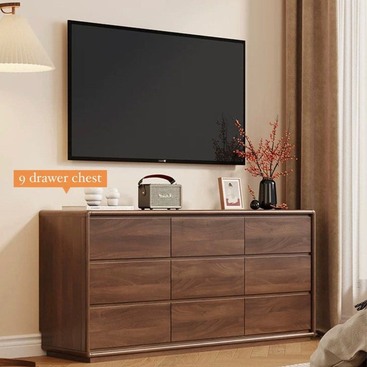 MUNDI Rustic Walnut Chest Of Drawers' - Radical Homes Singapore