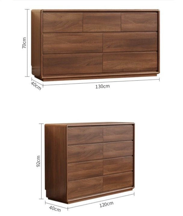 MUNDI Rustic Walnut Chest Of Drawers' - Radical Homes Singapore