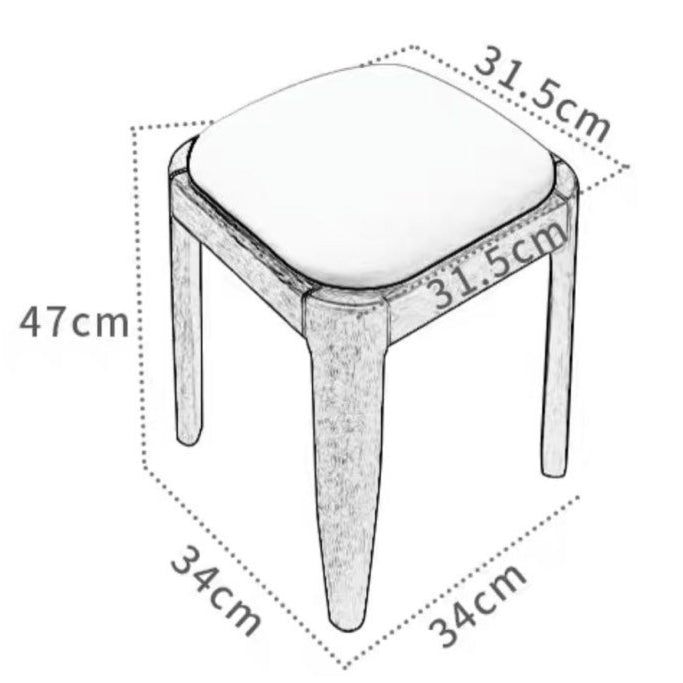 QUENS Stackable Solid Wood Stool - Radical Homes Singapore