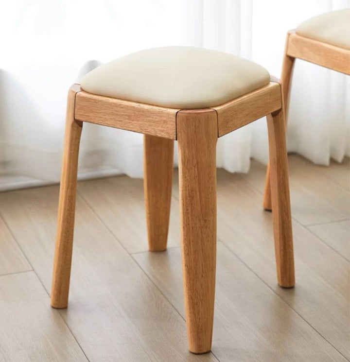 QUENS Stackable Solid Wood Stool - Radical Homes Singapore