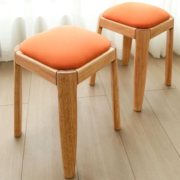 QUENS Stackable Solid Wood Stool - Radical Homes Singapore