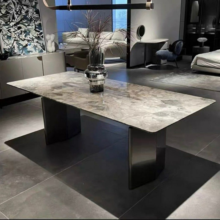 MCCONNELL Modern Marble Dining Table - Radical Homes Singapore