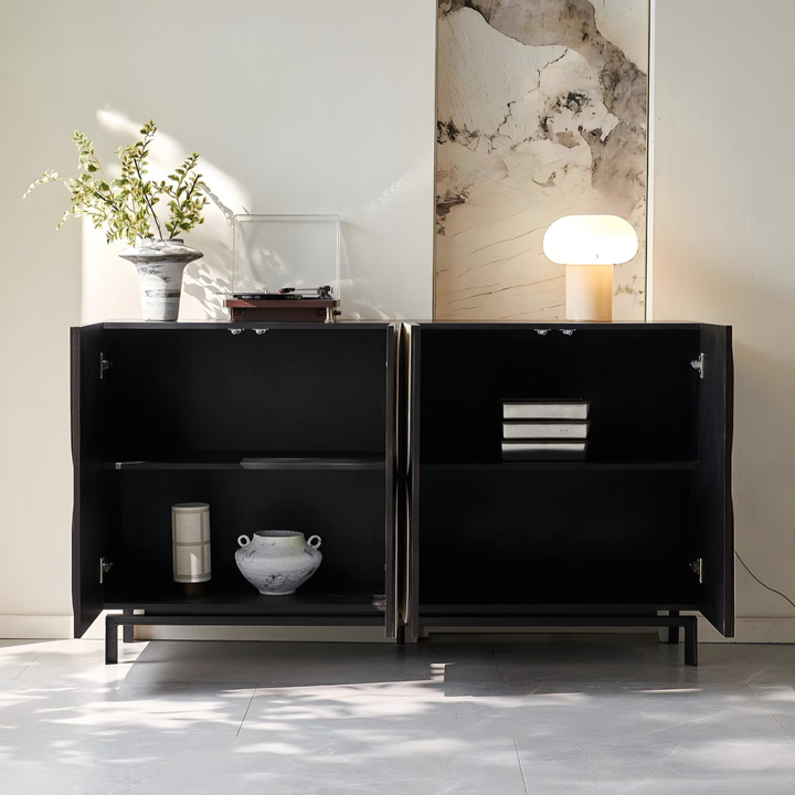 SADRIEL Modern Saddle Leather Sideboard - Cassa Haus Singapore