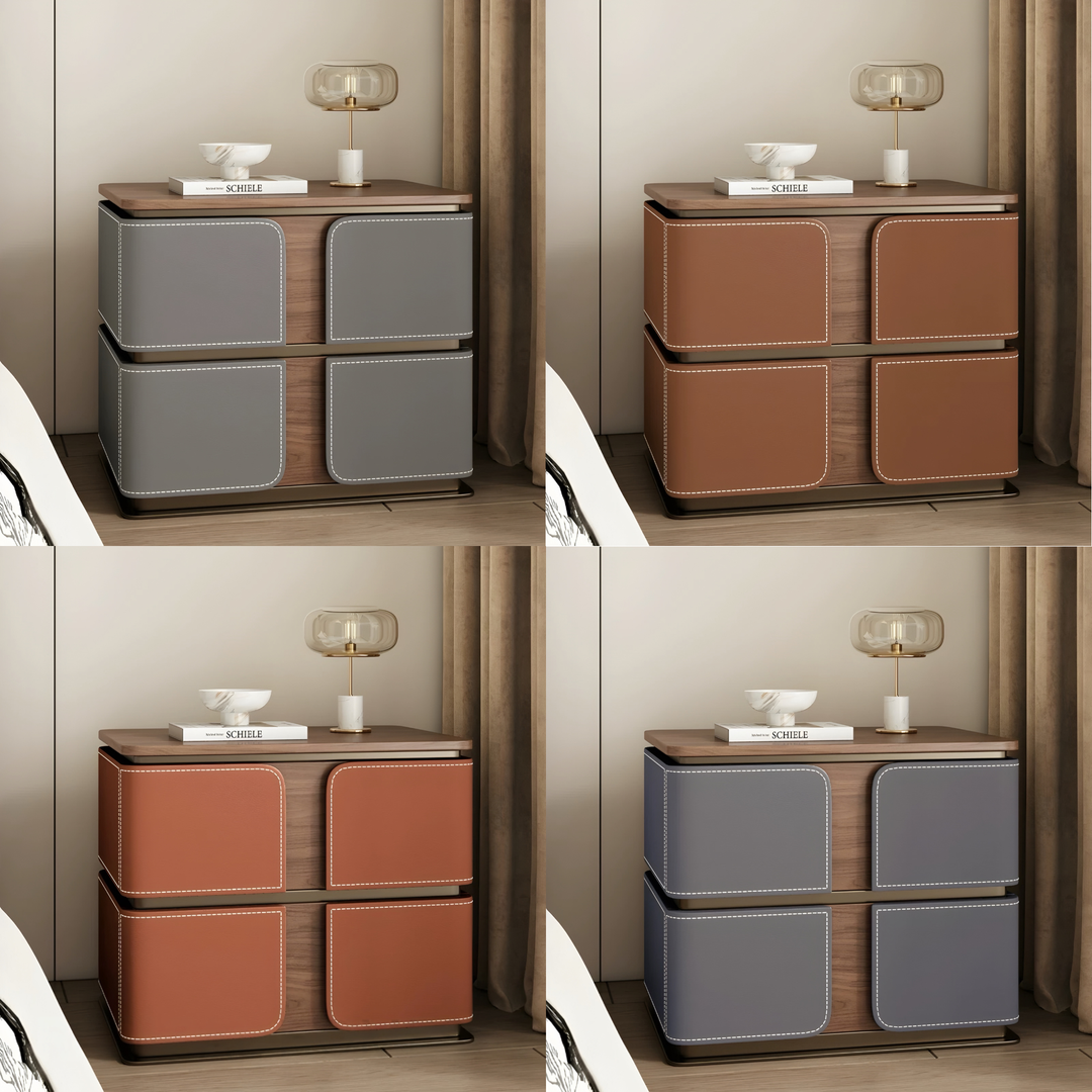 MYROSA Modern Bedside Storage Table
