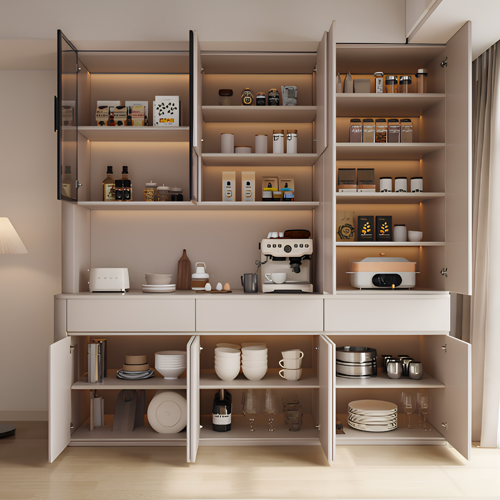 PANTERIQ Modern Full Height Kitchen Cabinet