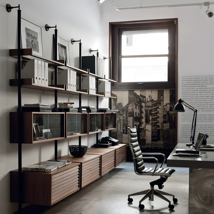 VALTORIA Modern Solid Wood Bookshelf