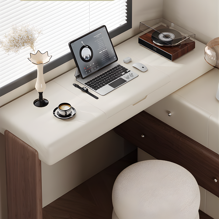 CAVENZA Modern Minimalist Vanity Table with Storage Drawers - Cassa Haus Singapore