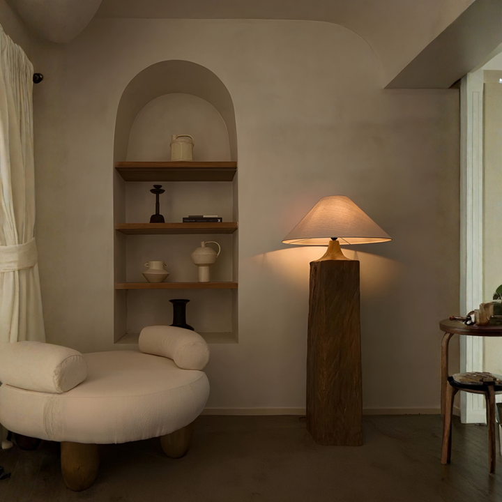 GRENVILLE Modern Solid Wood Floor & Table Lamp - Cassa Haus Singapore