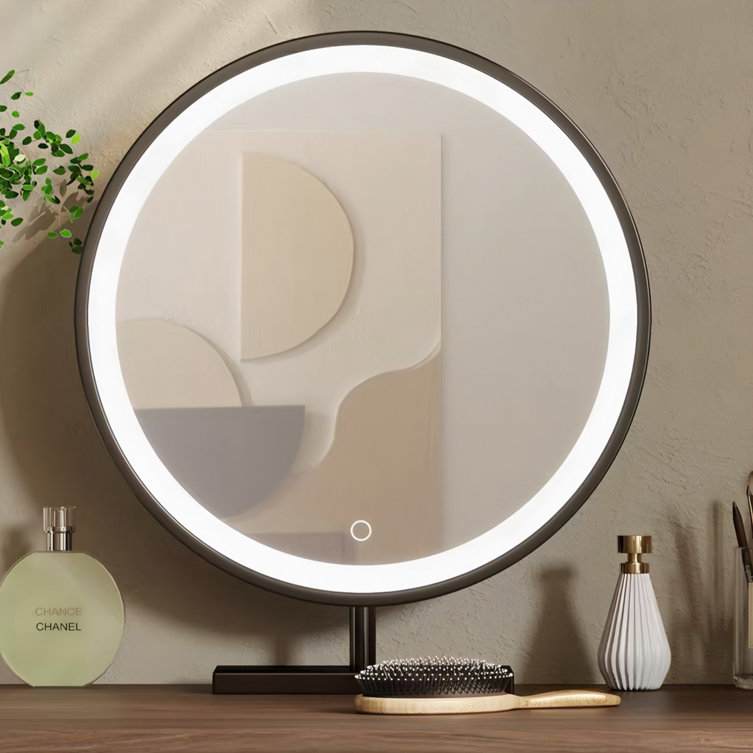 CURVIEL Modern Curved Vanity Desk