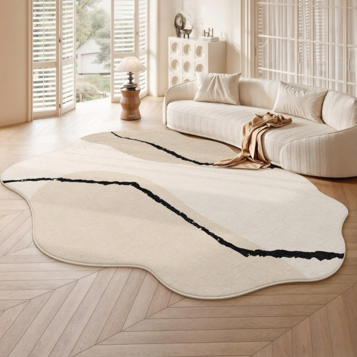 CURLFERN Modern Curved Floor Rug - Cassa Haus Singapore