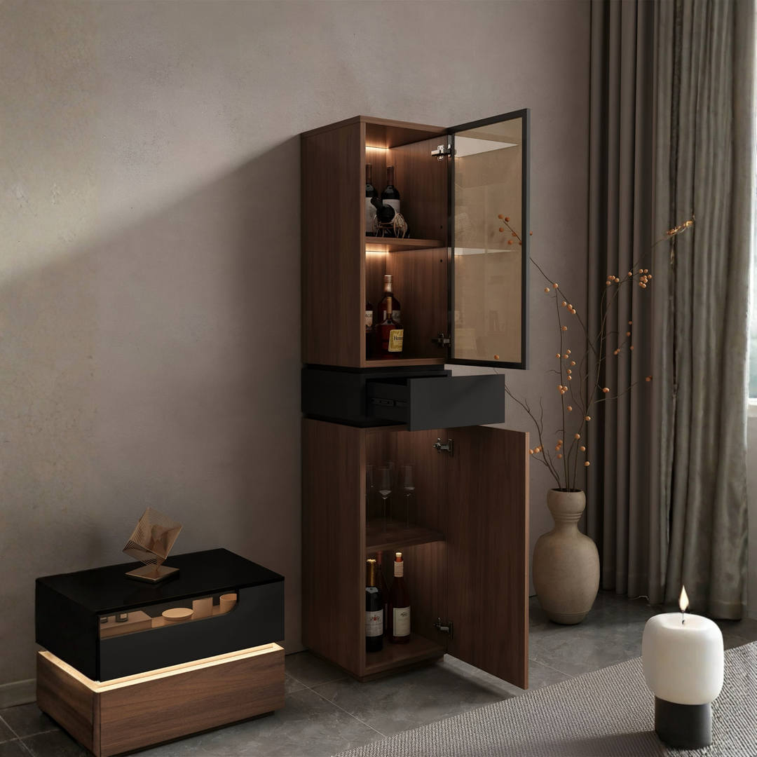 CALDIVO Modern Display Storage Cabinet