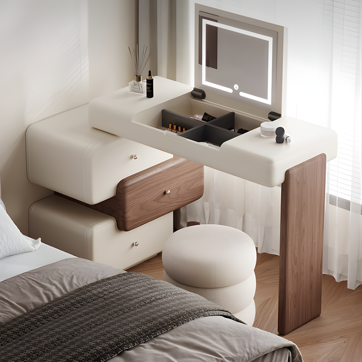 CAVENZA Modern Minimalist Vanity Table with Storage Drawers - Cassa Haus Singapore