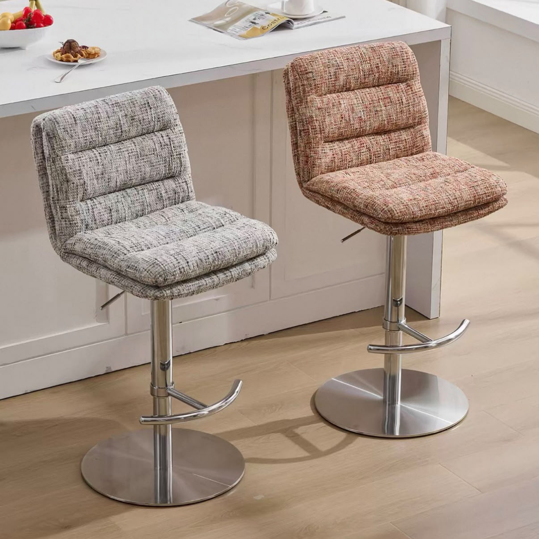 MELQUIR Modern Fabric Bar Stool