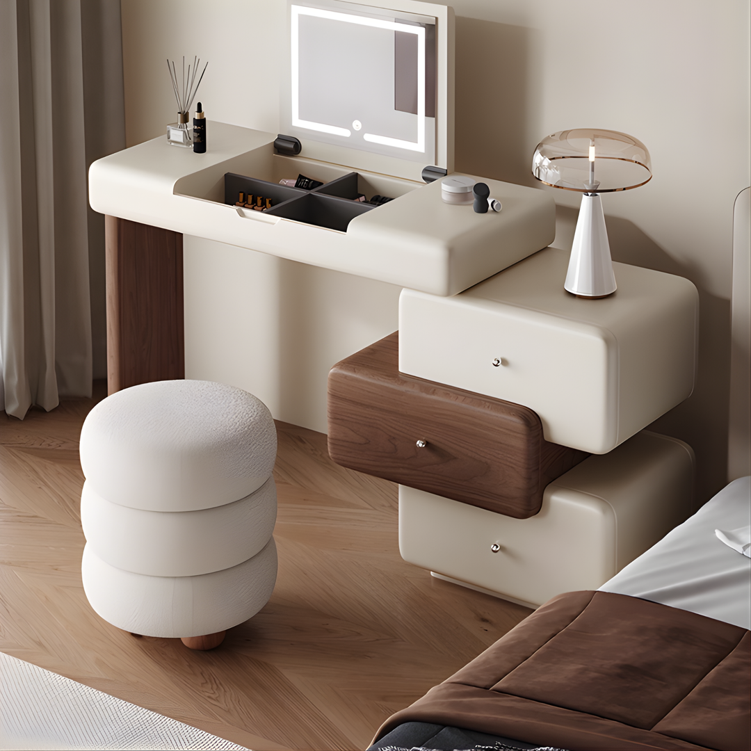 CAVENZA Modern Minimalist Vanity Table with Storage Drawers - Cassa Haus Singapore