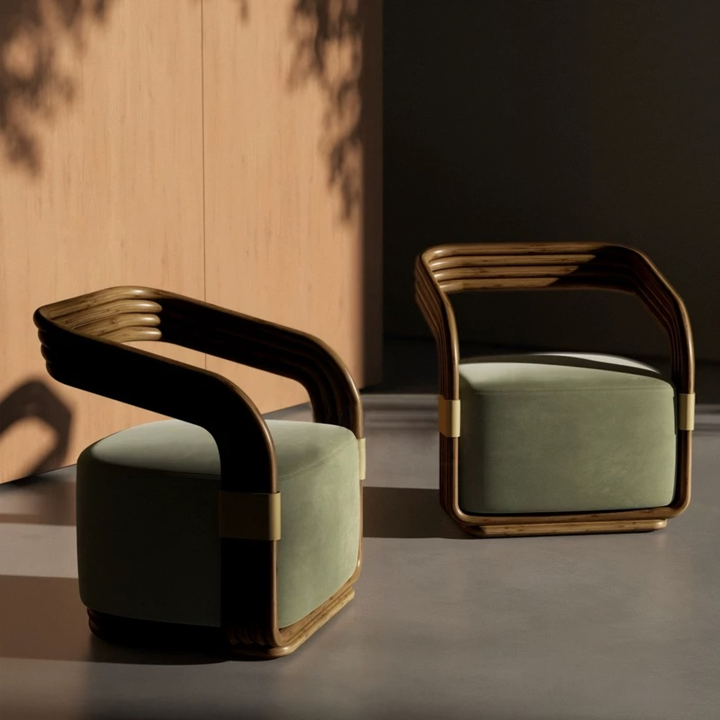 ELMWICK Modern Rattan Lounge Chair - Cassa Haus Singapore