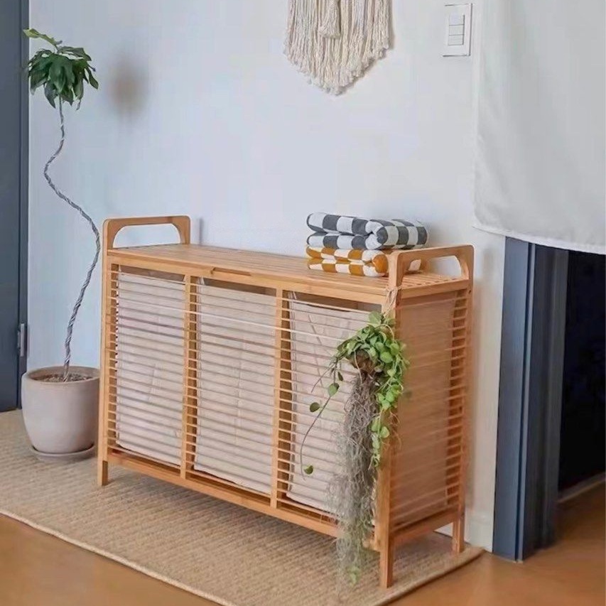 VERO Modern Bamboo Storage Basket