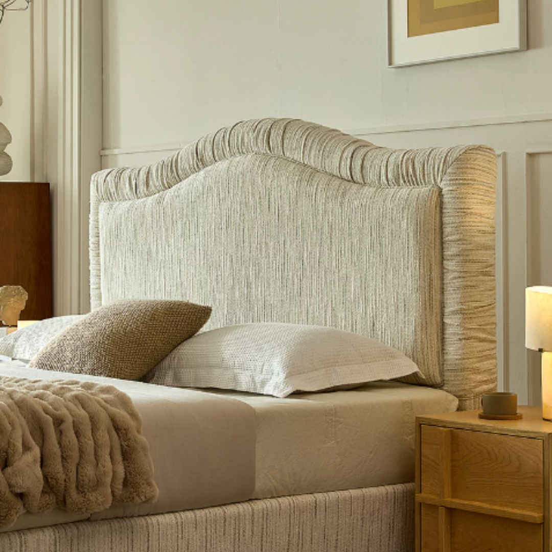 MARVENA Modern Fabric Bedframe - Cassa Haus Singapore
