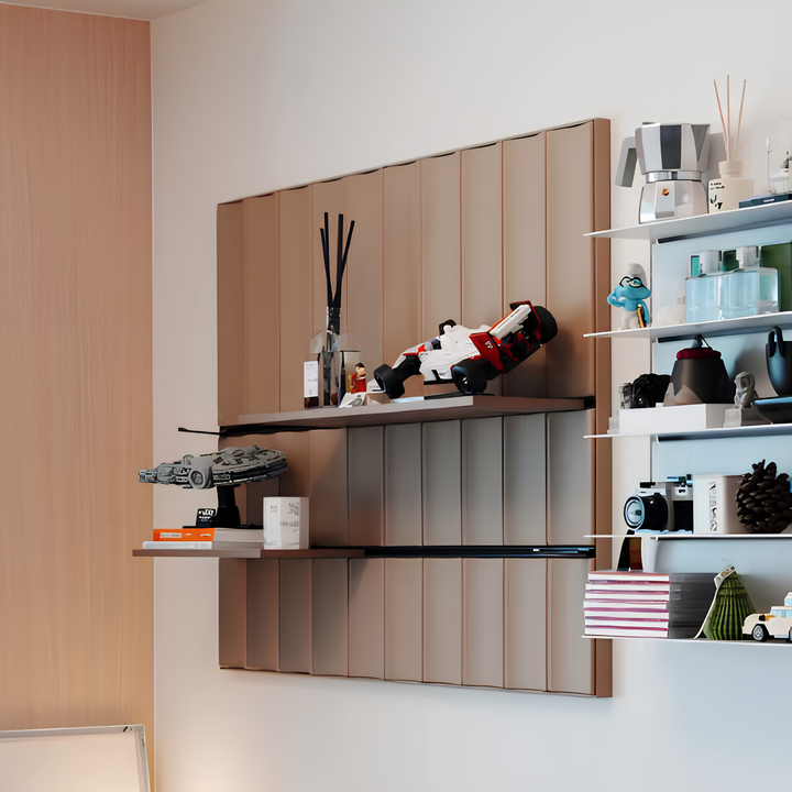 KYOTO Modern Fluted Adjustable Wall Shelf - Cassa Haus Singapore