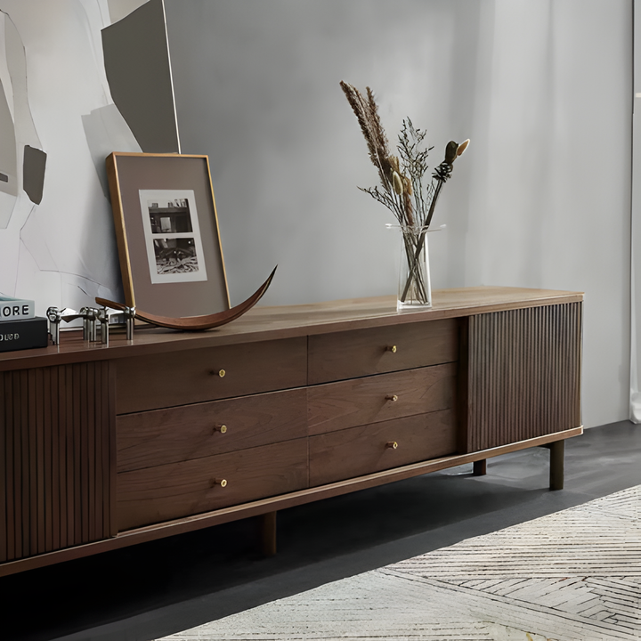 NOYRA Modern Solid Wood TV Console