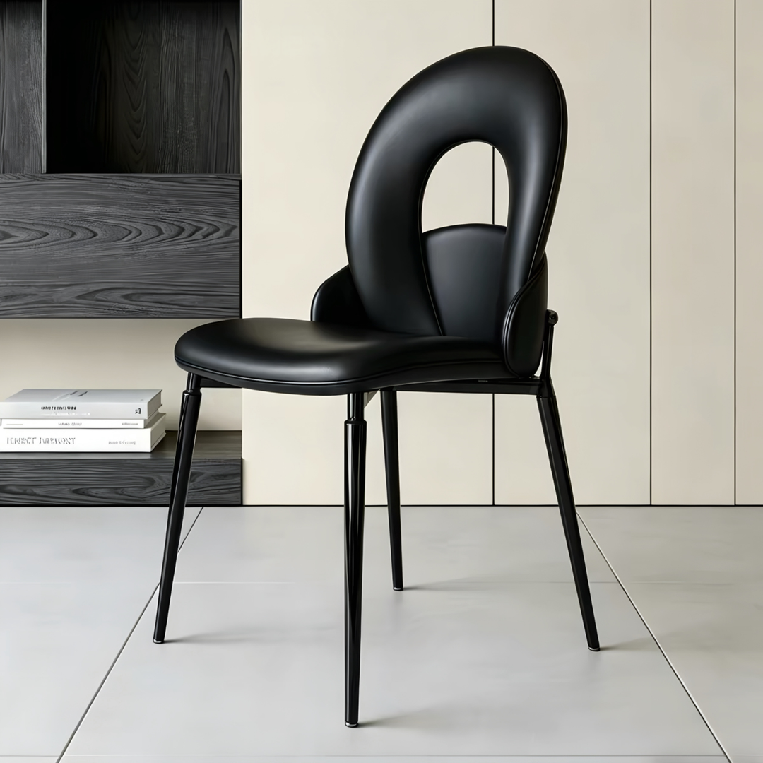 ISADORA Modern Leather Dining Chair - Cassa Haus Singapore