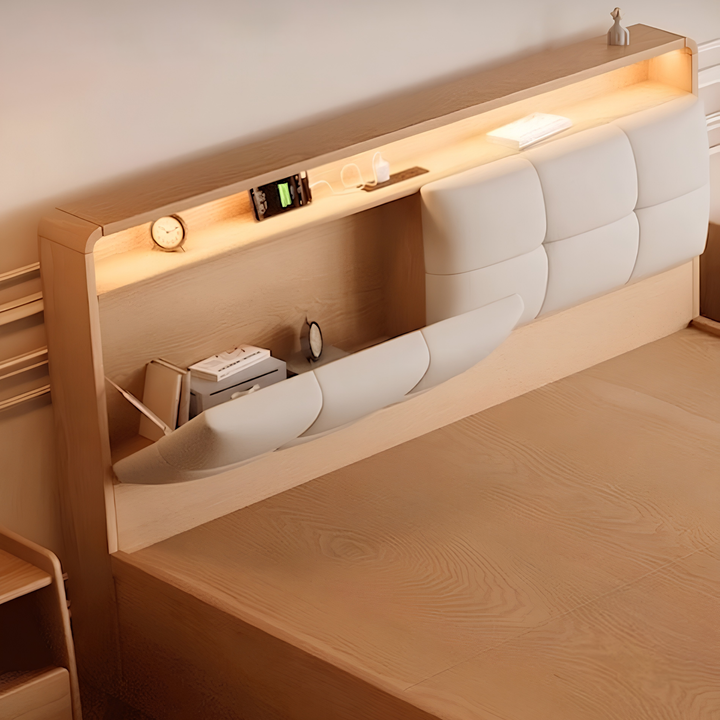 TAZMER Modern Multipurpose Storage Bedframe - Cassa Haus Singapore