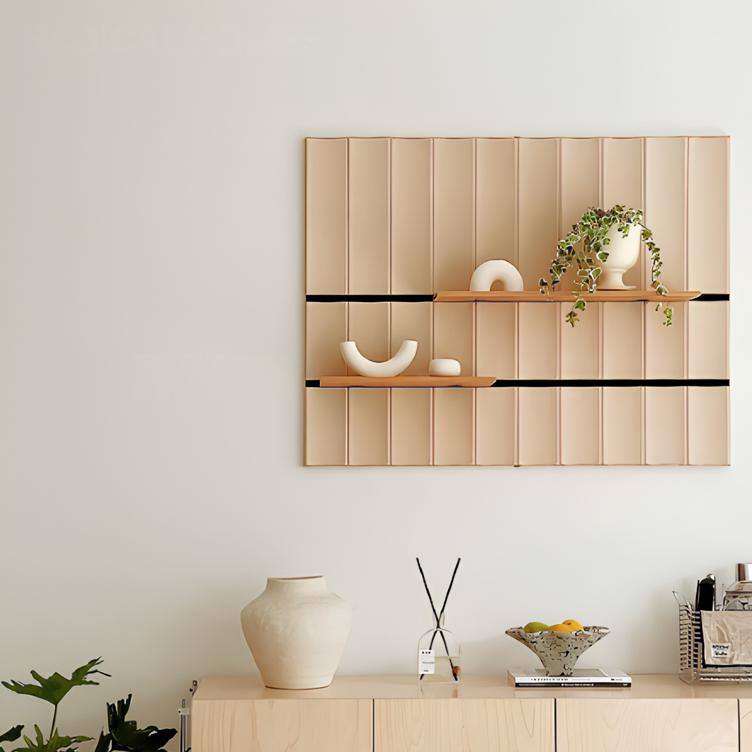 KYOTO Modern Fluted Adjustable Wall Shelf - Cassa Haus Singapore