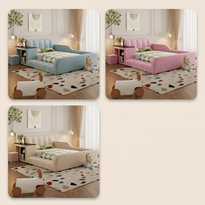 DOVEN Modern Leather Children’s Storage Bedframe - Cassa Haus Singapore