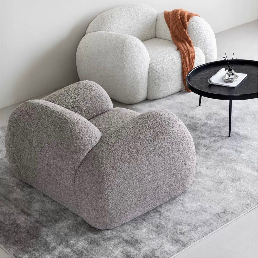 CAVENOR Modern Boucle Sofa