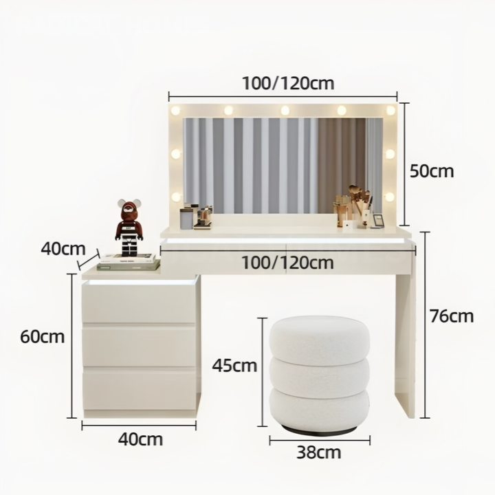 LUMAVEE Modern Hollywood Dressing Table