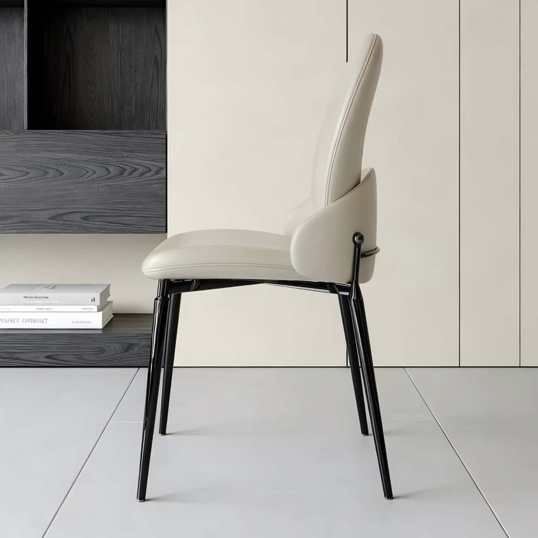 ISADORA Modern Leather Dining Chair - Cassa Haus Singapore