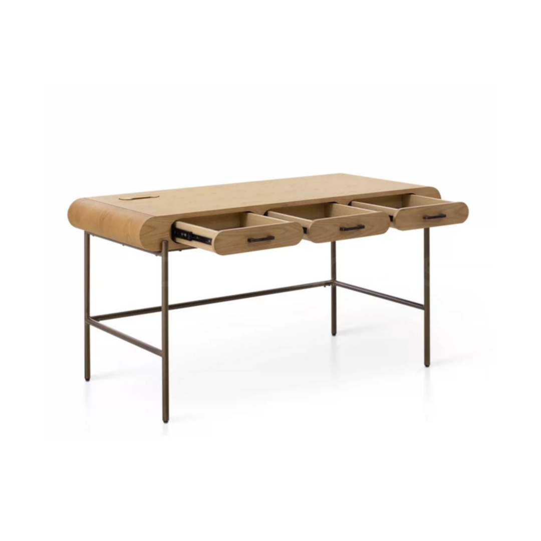 CAVENDISH Solid Wood Study Table - Cassa Haus Singapore