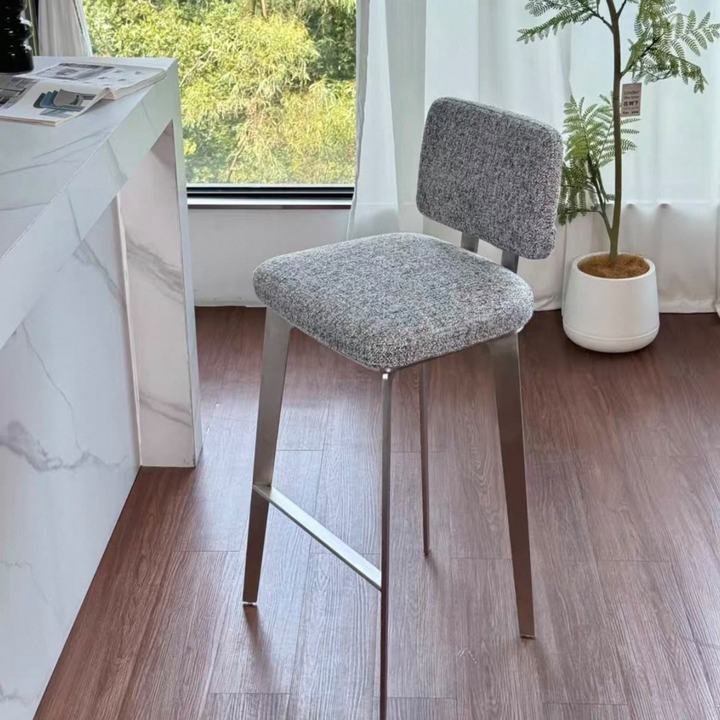 RYVANO Modern Fabric Bar Stool