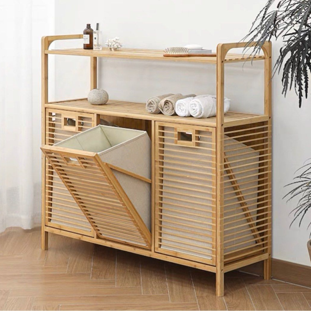 VERO Modern Bamboo Storage Basket