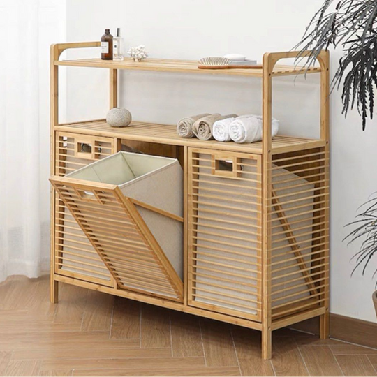 VERO Modern Bamboo Storage Basket - Cassa Haus Singapore
