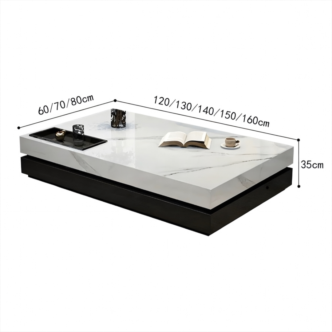 ORVIETO Modern Minimalist Sintered Stone Coffee Table