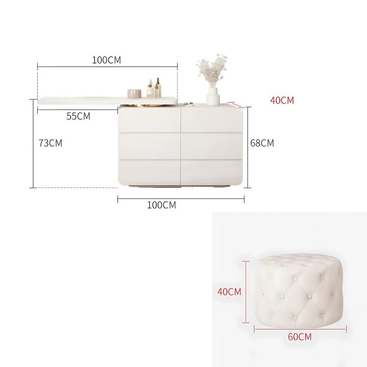 NIVELLE Modern Floating Vanity Table