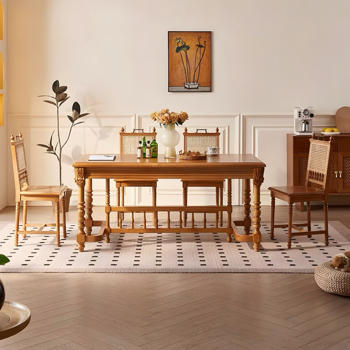 VALOIS Victorian Solid Wood Dining Table