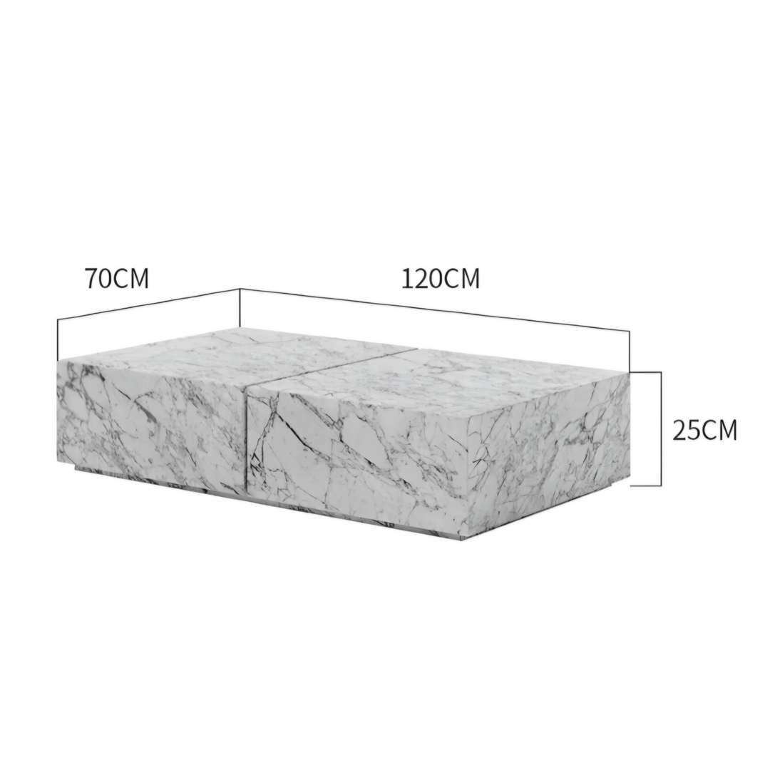 MARQUIN Modern Marble Coffee Table