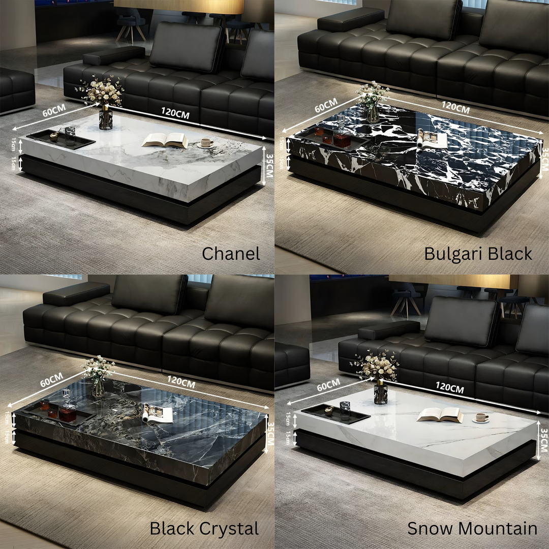 ORVIETO Modern Minimalist Sintered Stone Coffee Table