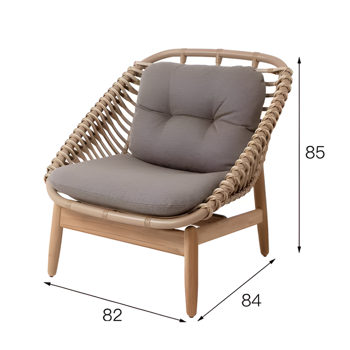 ZORVANIQ Modern Outdoor Rattan Sofa