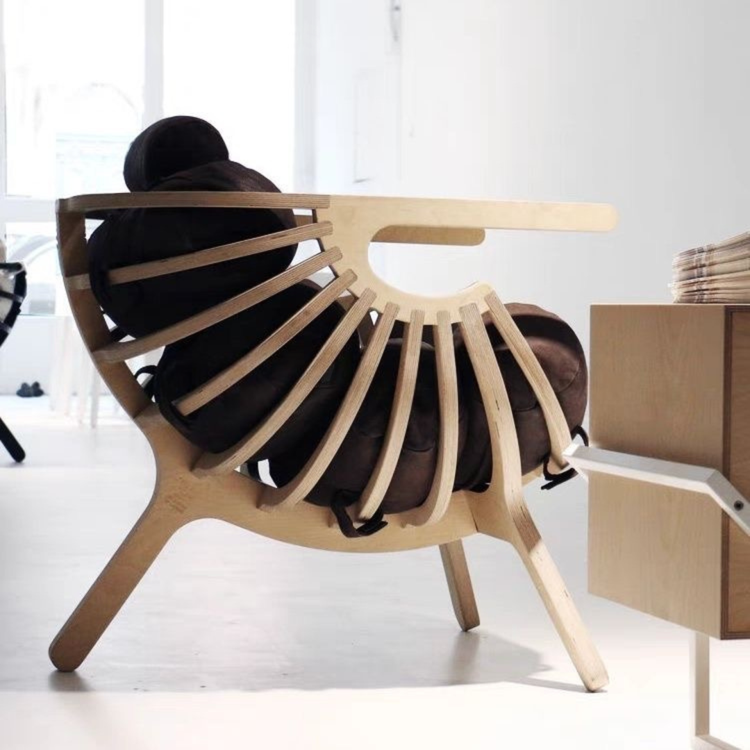 ZANE Modern Solid Wood Lounge Chair - Cassa Haus Singapore