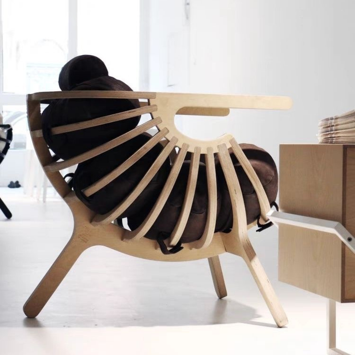 ZANE Modern Solid Wood Lounge Chair - Cassa Haus Singapore