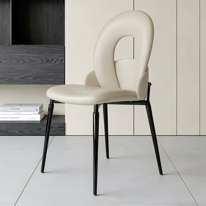 ISADORA Modern Leather Dining Chair - Cassa Haus Singapore