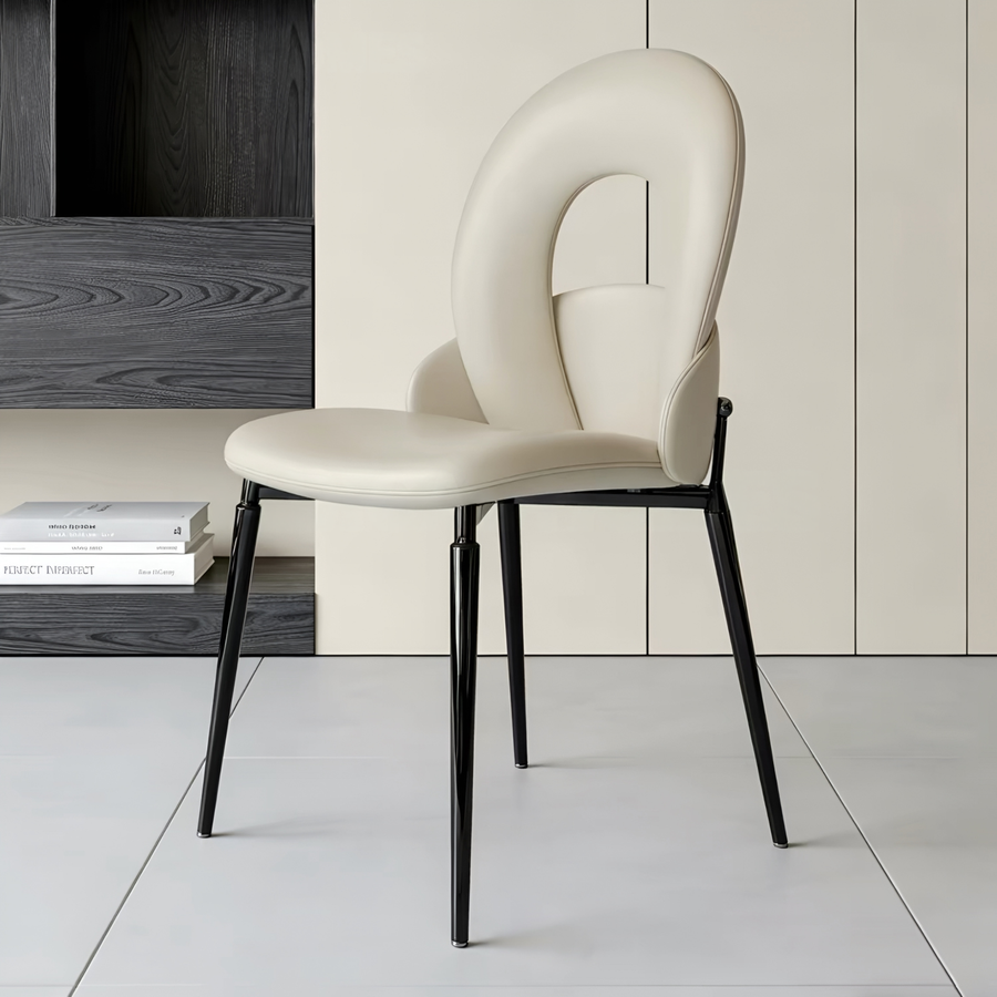 ISADORA Modern Leather Dining Chair - Cassa Haus Singapore
