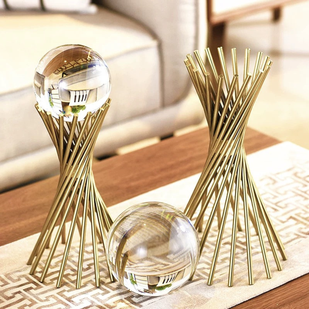 ILLARO Crystal Ball Gold Ornament