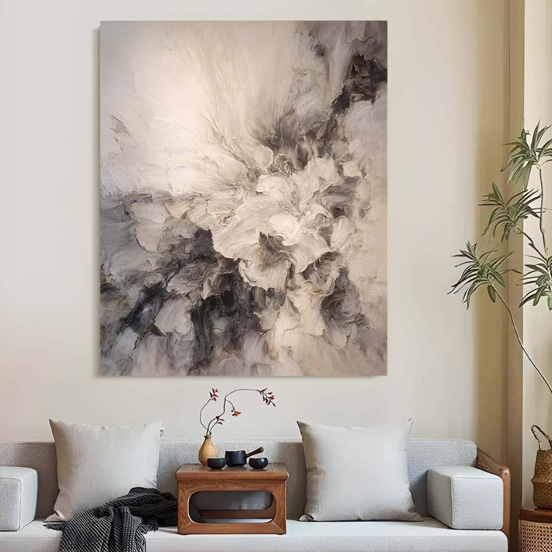 XANTHE Hand-Painted Blossom Oil Painting
