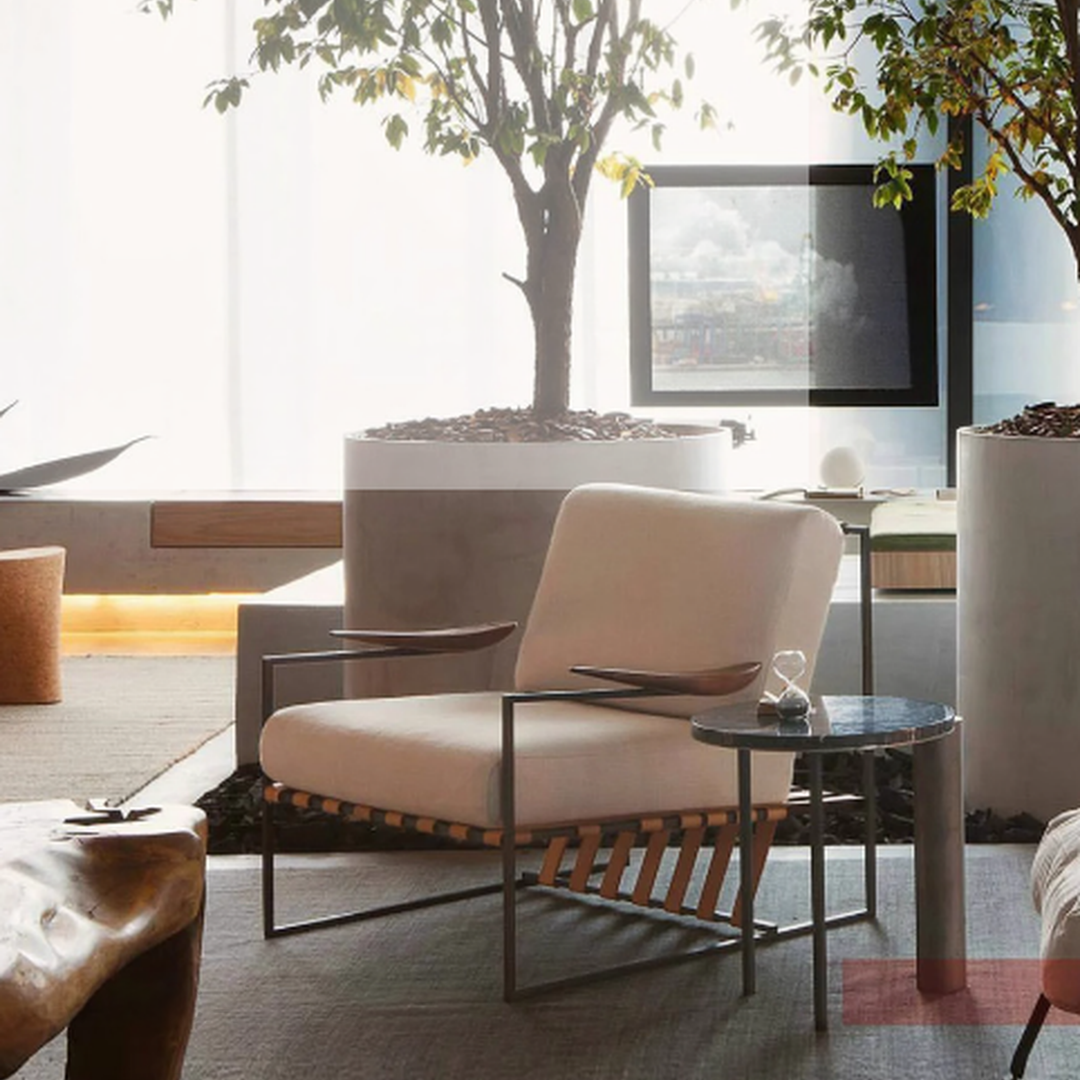 JOVEN Minimalist Lounge Chair & Ottoman - Cassa Haus Singapore
