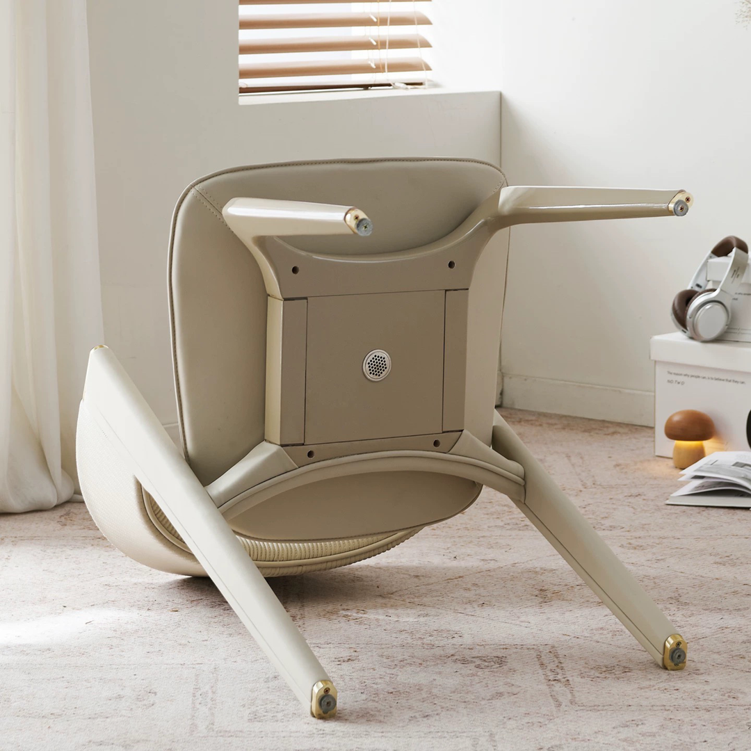VARELIS Modern Leather Dining Chair - Cassa Haus Singapore
