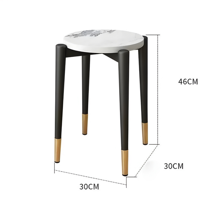 AURA Marble Dining Stool - Cassa Haus Singapore